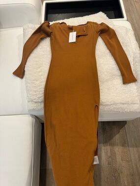 Lovers + Friends Corrine Midi Dress- Ginger Brown
